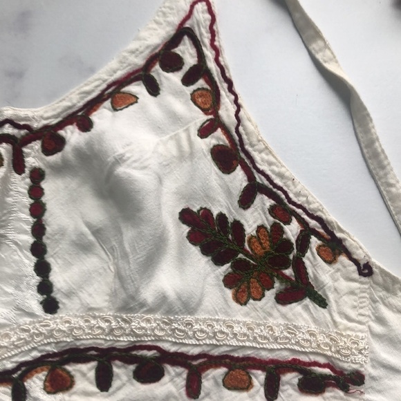 Shoreline Boho Embroidered Halter & Skirt Set One Size Fits Most Summer Outfit - Picture 11 of 15